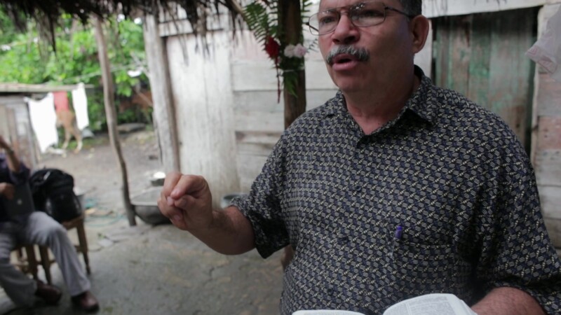 Outdoor Church in Cuba — Stock Video Footage of Christianity in Cuba: Congregation sing songs and worship together at a Adventist home church, built as a cru...