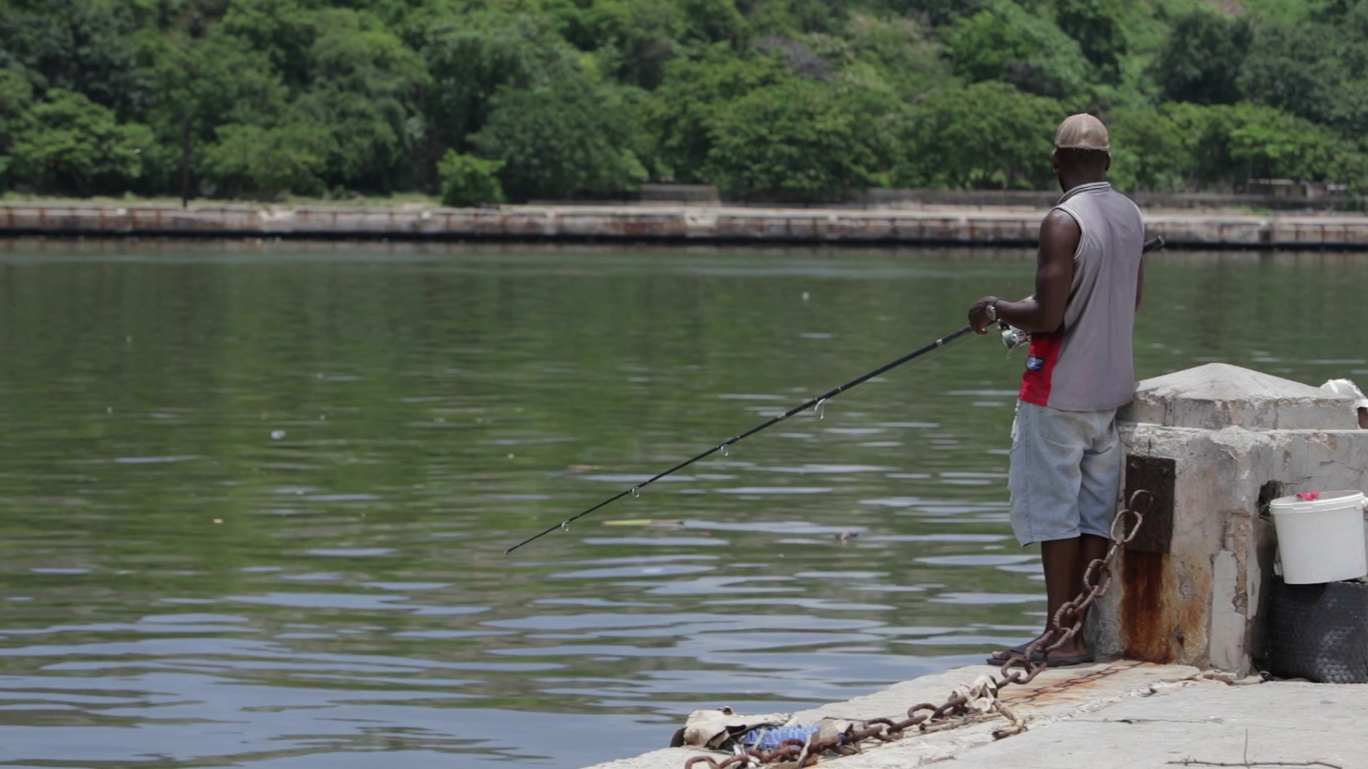 Fishing In Havana Harbor