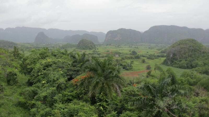 Scenic View in Cuba — Beautiful countryside view in rural CubaKeywords: Cuba, Cuban, Cuban Tour, Cuban countryside, country tour, farms, fields, mountains, s...