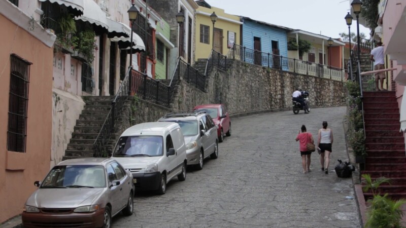 Old Santo Domingo — Stock Video Footage of the Dominican Republic: One of the beautiful streets of the Old Colonial city built by the Spanish in the 1500...