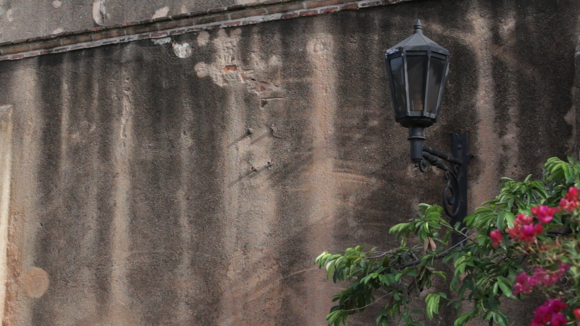 Lamp and Wall in Santo Domingo