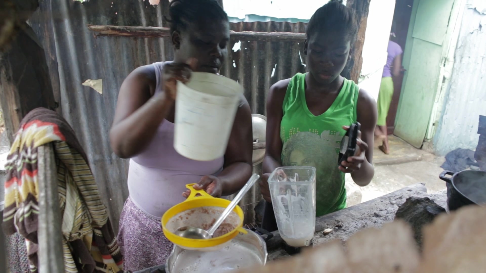 Preparing Food in the Dominican Republic