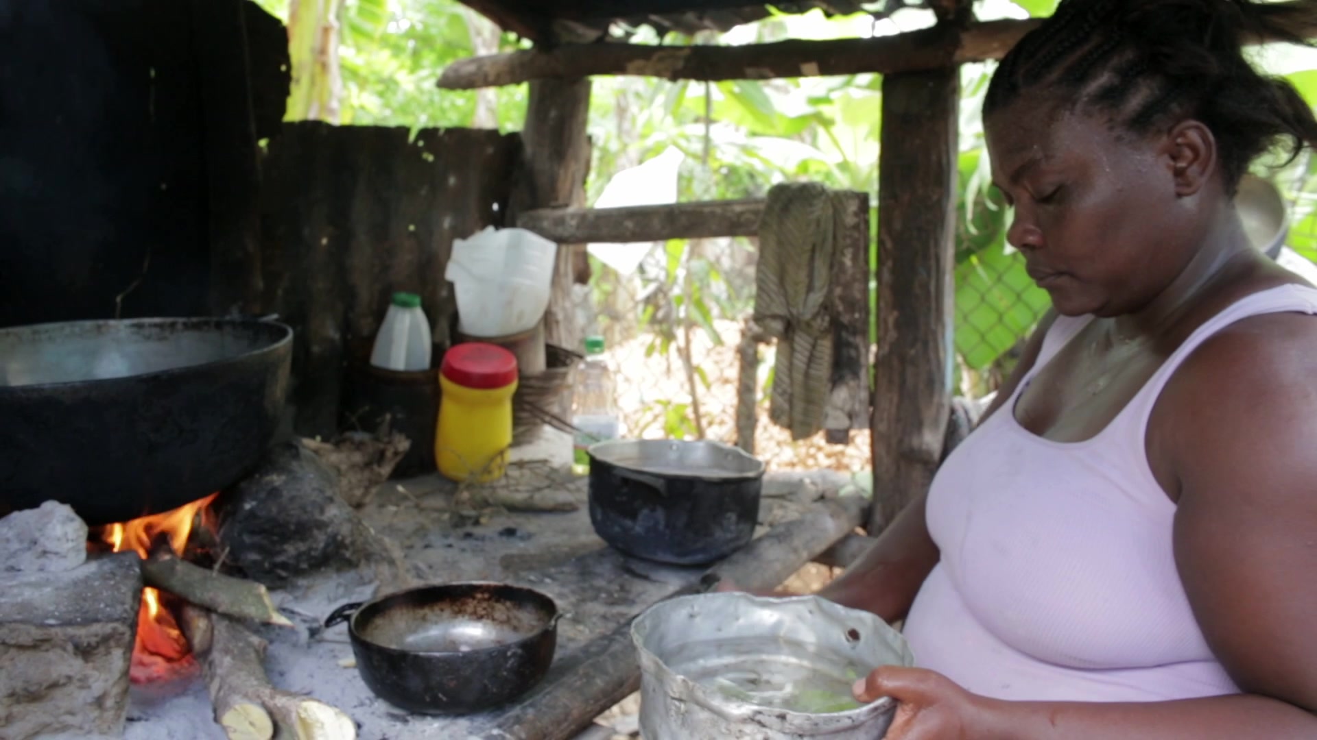 Preparing Food in the Dominican Republic