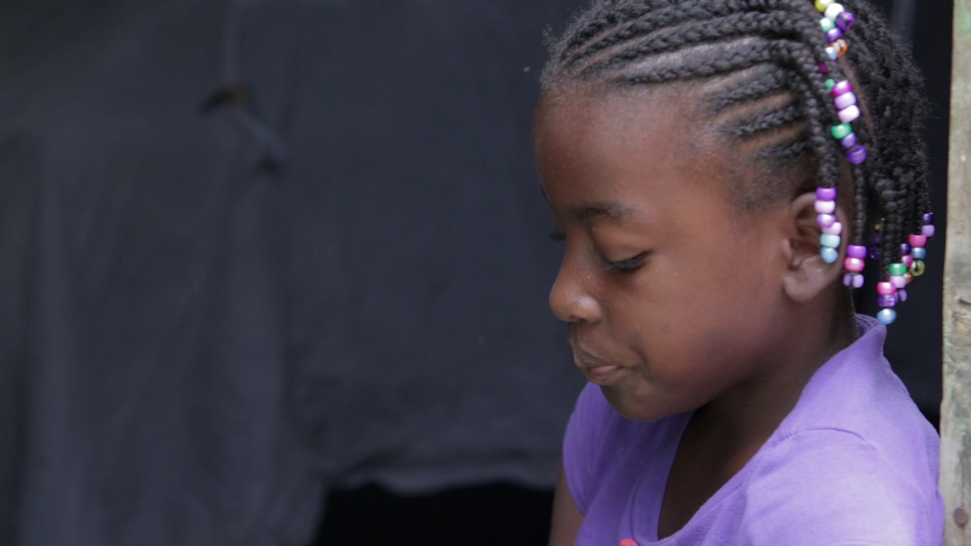 Girl Eats Food in the Dominican Republic