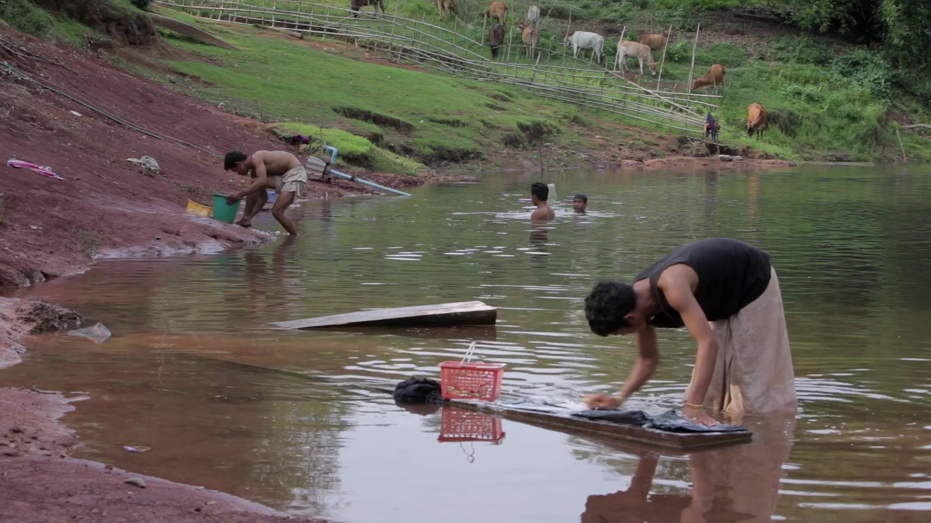 Washing Clothes in the River