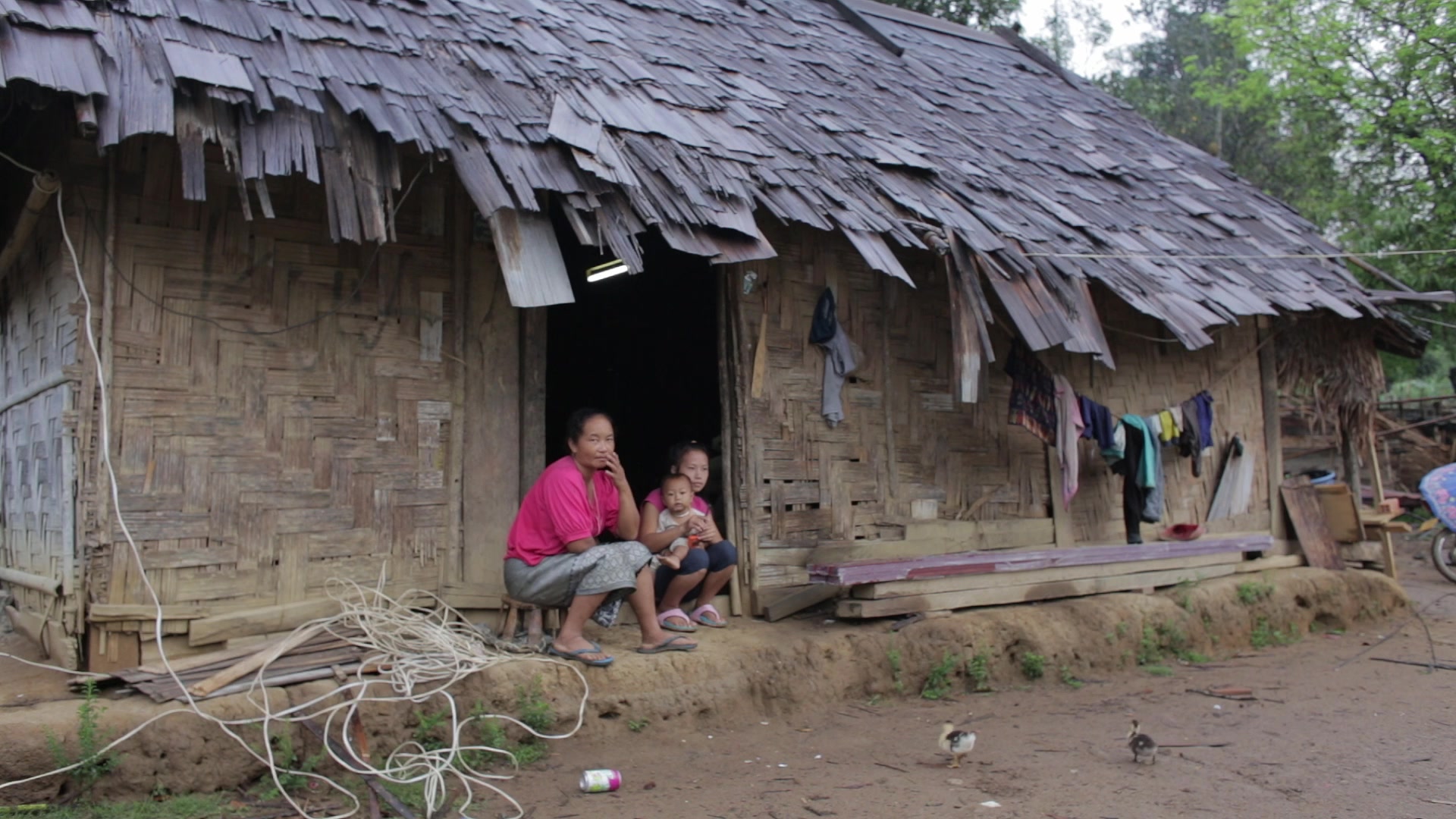 Hmong Mother and Children