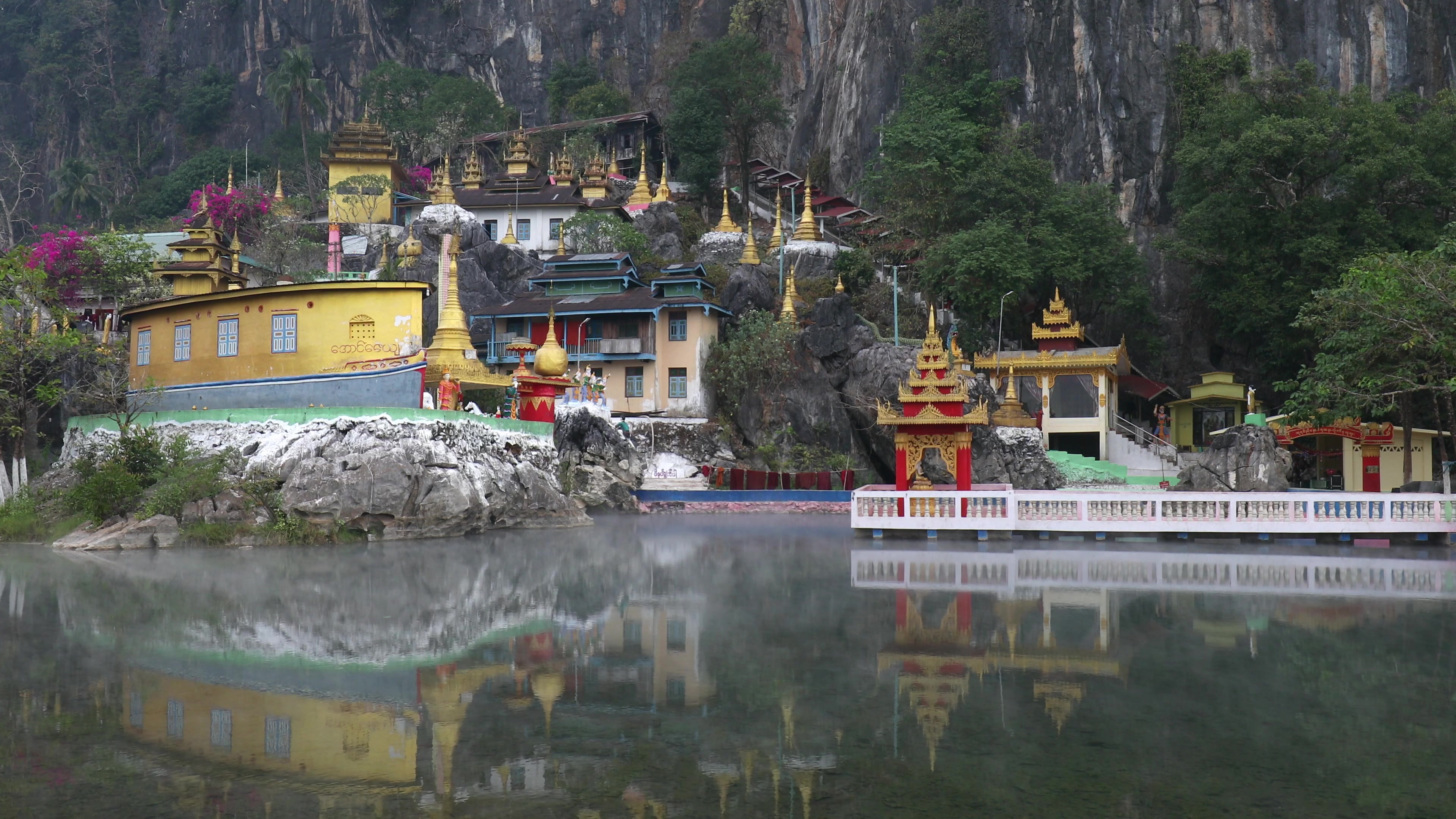 Kaw Gon Cave in Myanmar