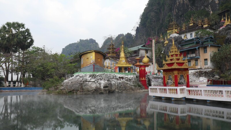 Kaw Gon Cave in Myanmar