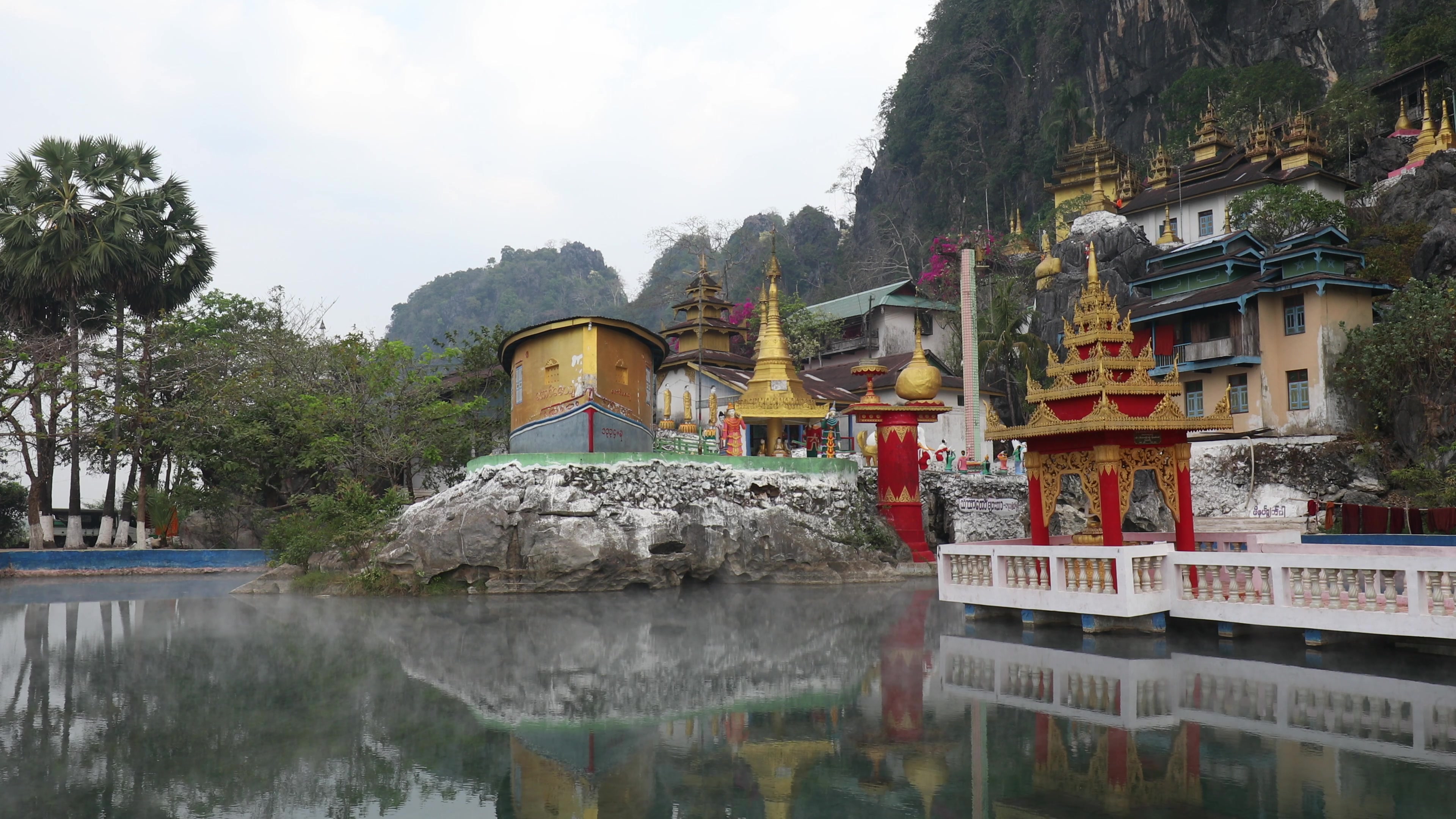 Kaw Gon Cave in Myanmar