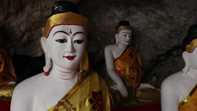 Kaw Gon Cave in Myanmar