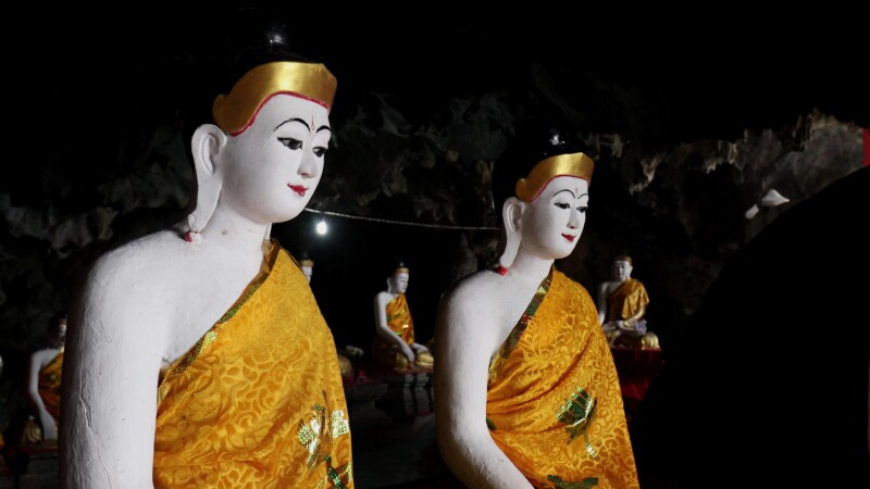 Kaw Gon Cave in Myanmar