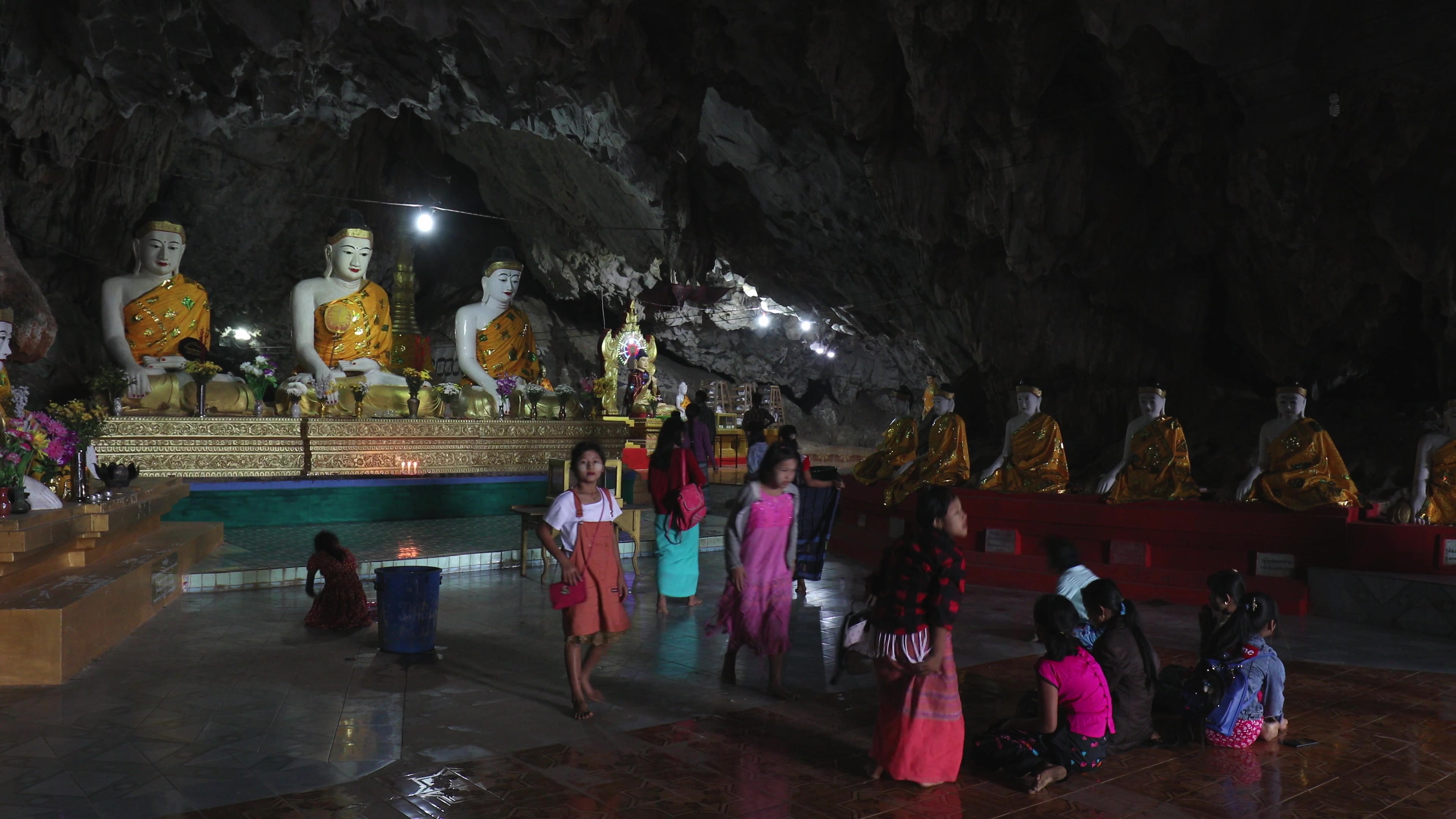 Kaw Gon Cave in Myanmar