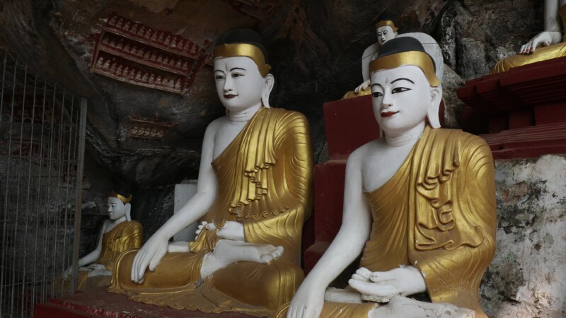 Kaw Gon Cave in Myanmar