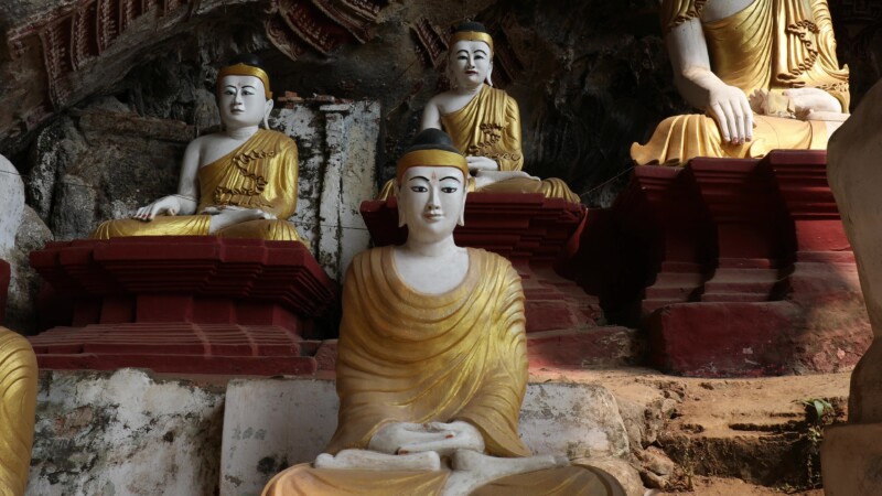 Kaw Gon Cave in Myanmar