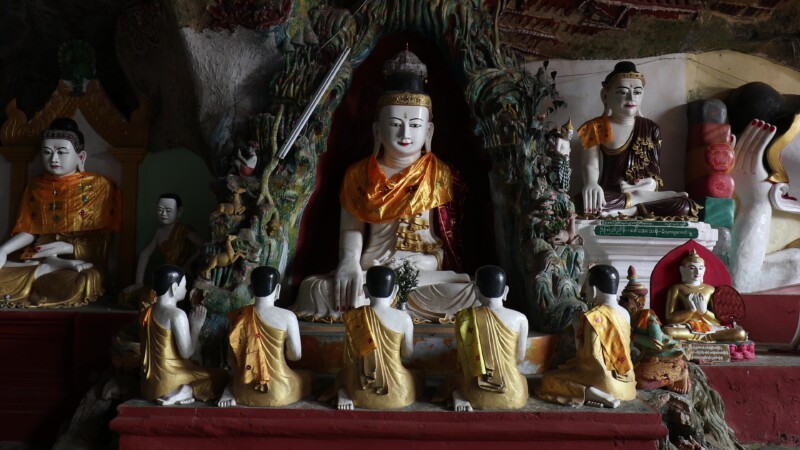 Kaw Gon Cave in Myanmar