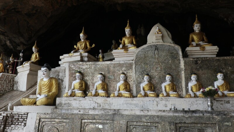 Kaw Gon Cave in Myanmar