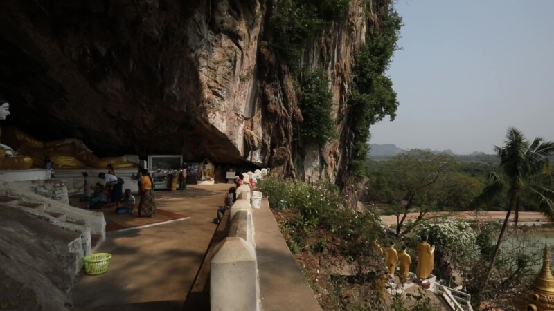Kaw Gon Cave in Myanmar