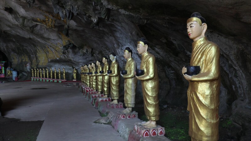 Kaw Gon Cave in Myanmar