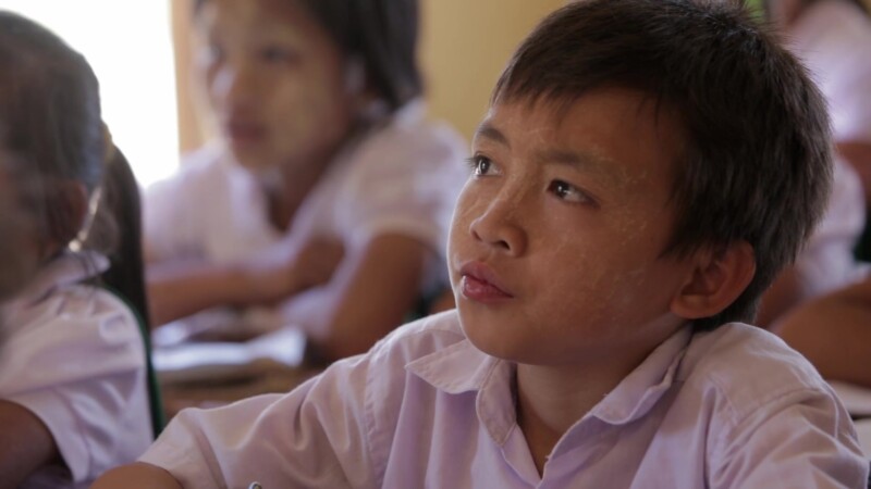 Students in Class in Myanmar