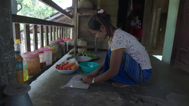 Cooking Lunch in Myanmar
