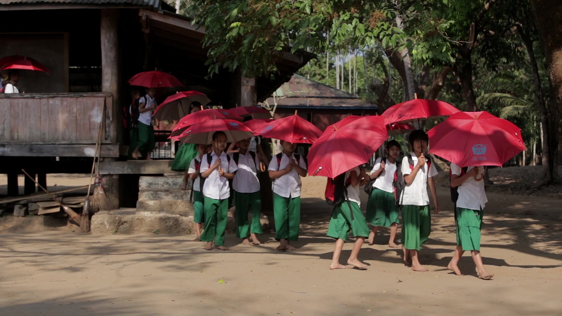Students Leave School for the Day