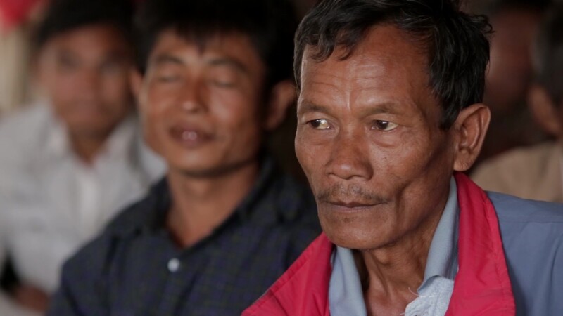 Men in Myanmar Attend Skills Training Class — Men in a rural village in Myanmar Attend Skills Training Class to lean new methods on gardening and agriculture...