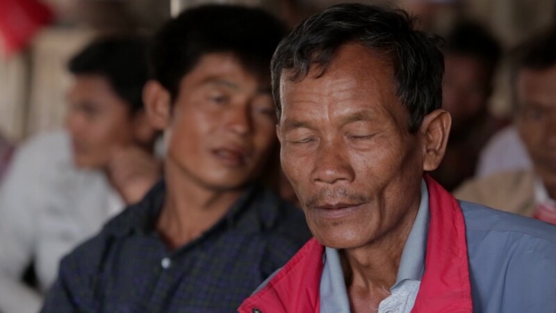 Men in Myanmar Attend Skills Training Class — Men in a rural village in Myanmar Attend Skills Training Class to lean new methods on gardening and agriculture...