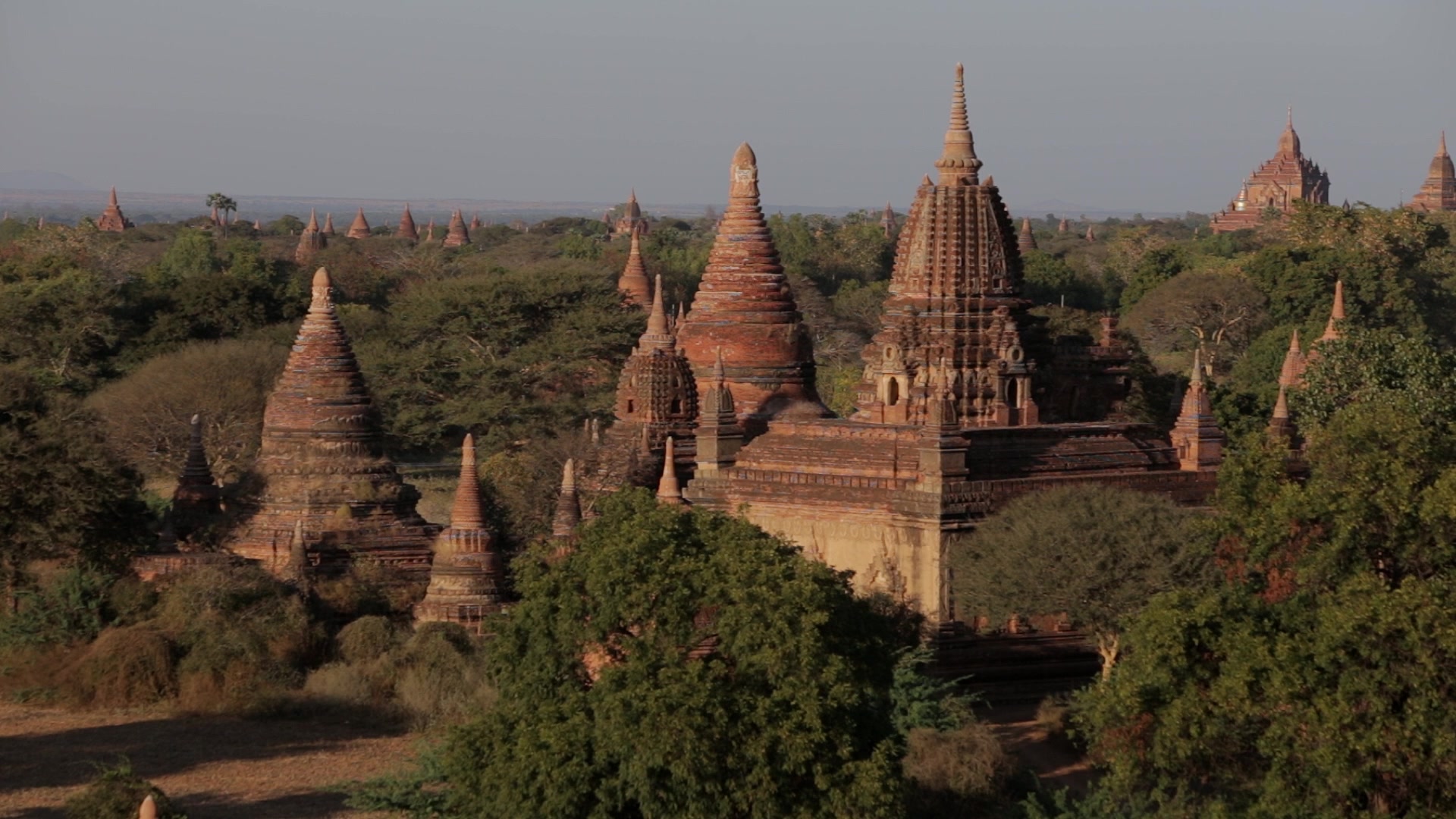 Ancient Buddhist Temples at Bagan, Myanmar