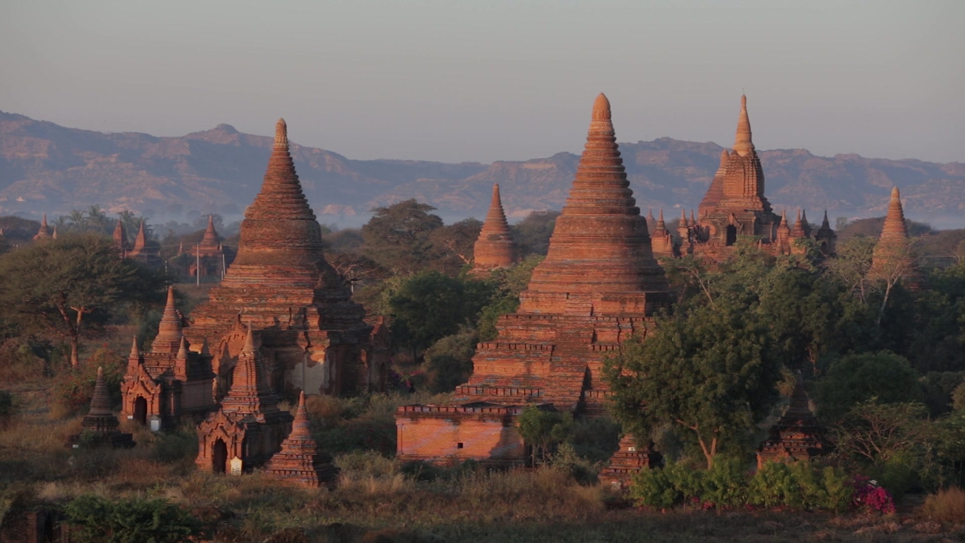 Ancient Buddhist Temples at Bagan, Myanmar