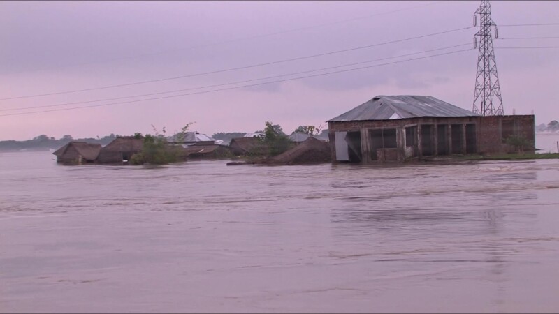 Flooding in Nepal — After a dam breaks in Southern Nepal, People are displaced from their homes and farms. — Nepal, IDP, Internally Displaced