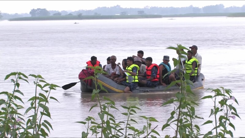 Flooding in Nepal — After a dam breaks in Southern Nepal, People are displaced from their homes and farms. — Nepal, IDP, Internally Displaced
