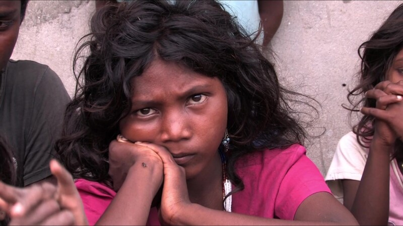 Girl in Nepal at IDP Camp — A young girl in Nepal who has been displaced from her home by flooding. — Nepal, IDP, Internally Displaced