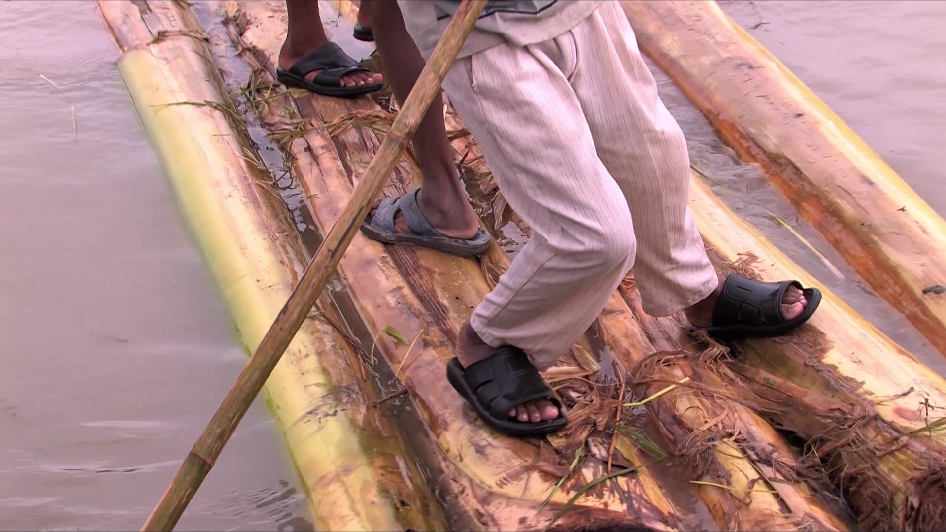 Children in Nepal on a Banana Boat
