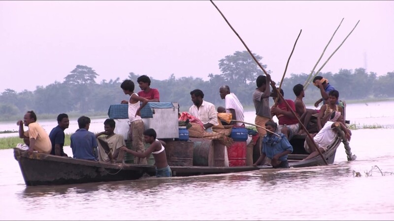 Flooding in Nepal — After a dam breaks in Southern Nepal, People are displaced from their homes and farms. — Nepal, IDP, Internally Displaced