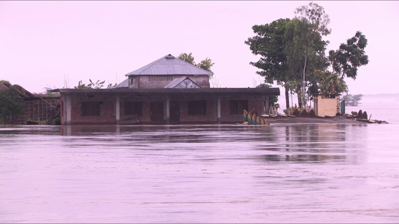 Flooding in Nepal — After a dam breaks in Southern Nepal, People are displaced from their homes and farms. — Nepal, IDP, Internally Displaced