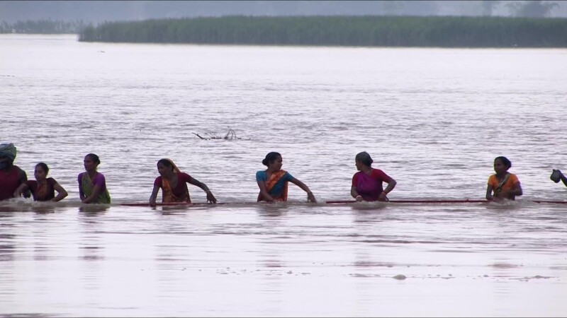 Flooding in Nepal — After a dam breaks in Southern Nepal, People are displaced from their homes and farms. — Nepal, IDP, Internally Displaced