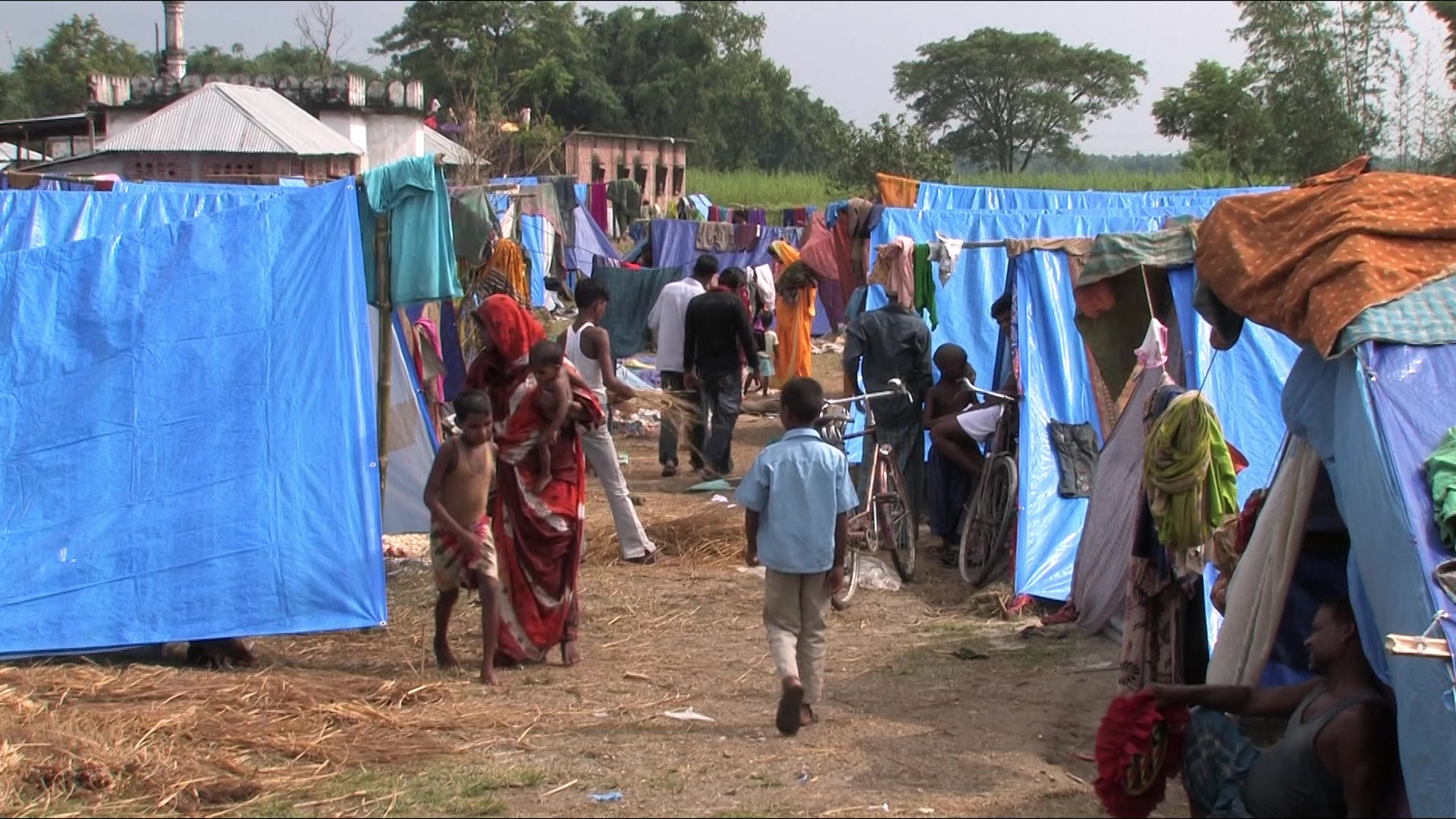 Emergency Shelters at an IDP Camp