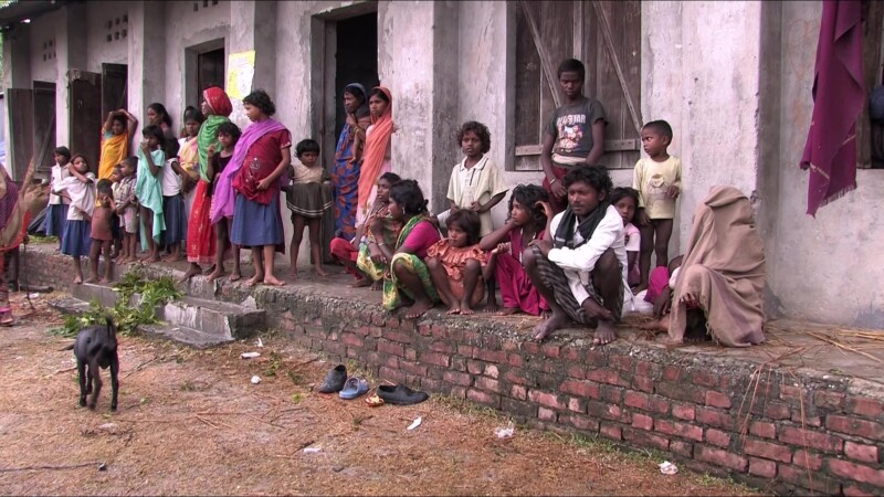 A School Becomes A Shelter — Victims of flooding take shelter at a school in Nepal. — Nepal, IDP, Internally Displaced