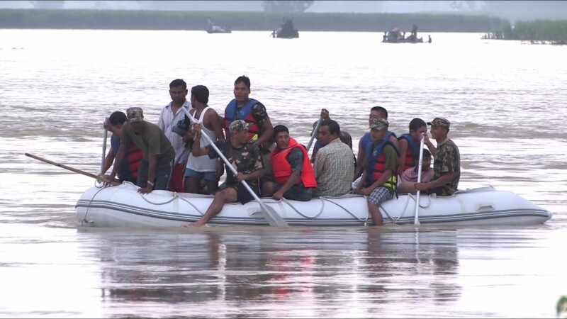 Flooding in Nepal — After a dam breaks in Southern Nepal, People are displaced from their homes and farms. — Nepal, IDP, Internally Displaced