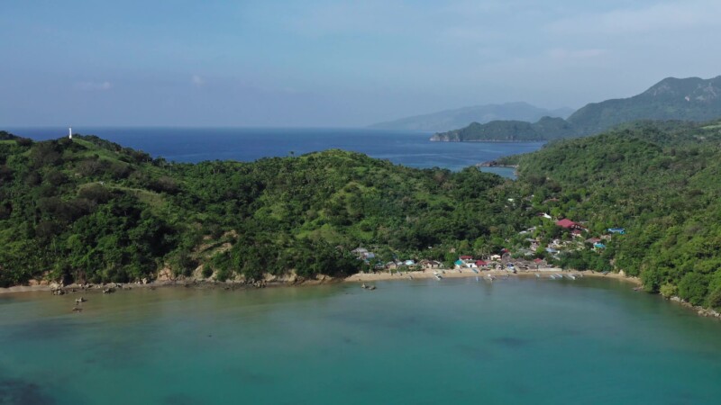 Fishing Village in the Philippines — Drone, Flyover, Aerial Video, Philippines