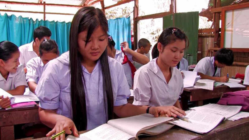 Refugee Children in School — Fleeing violence and death, Karen refugees from Myanmar, seek shelter across the border in Thailand, where their children grow u...