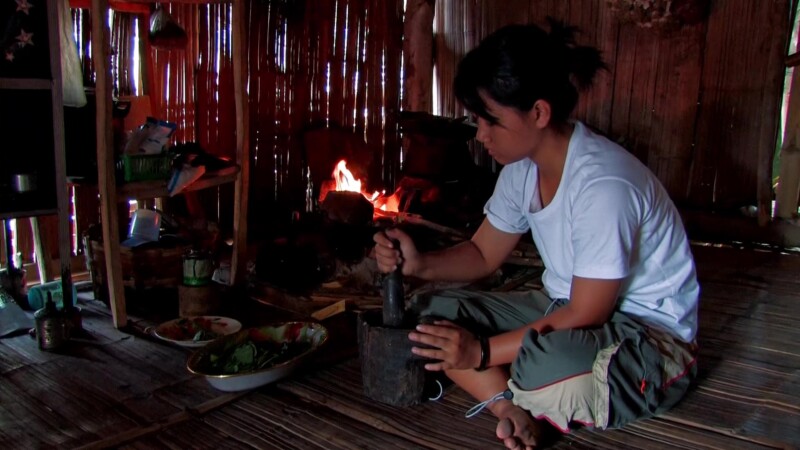 Girl in Thailand Cooks — Thaniland, cooking girl, food