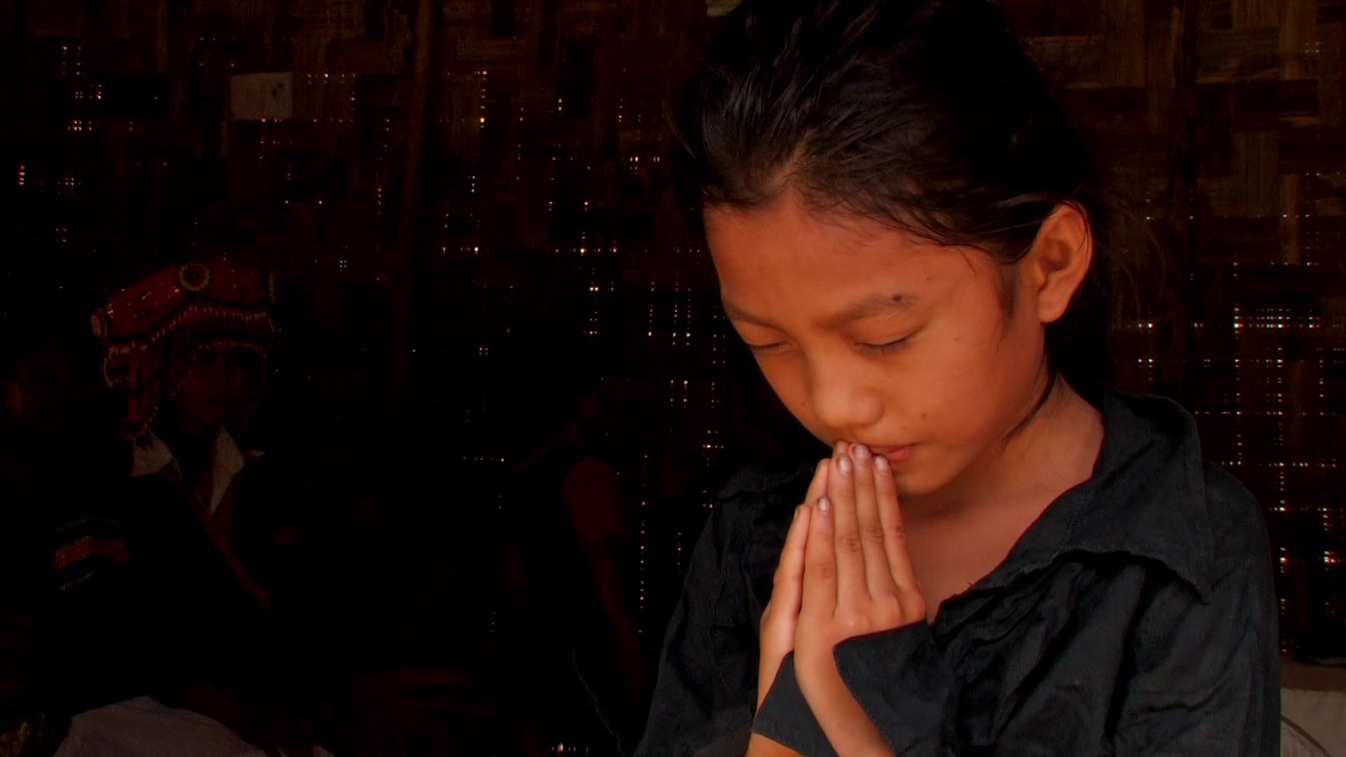 Ethnic Girl Prays