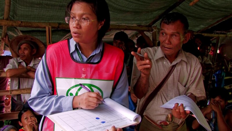 Hygiene Kit Distribution — People who have fled their homes in Myanmar because of violence, receive basic hygiene supplies from ADRA as they settle in to lif...