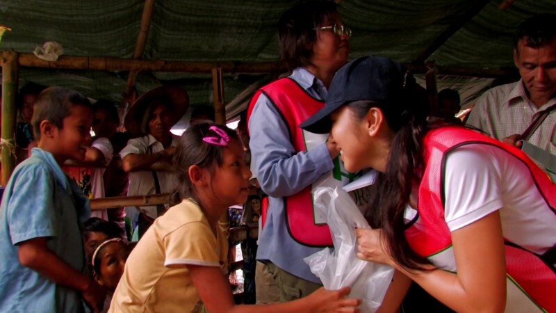 Hygiene Kit Distribution — People who have fled their homes in Myanmar because of violence, receive basic hygiene supplies from ADRA as they settle in to lif...