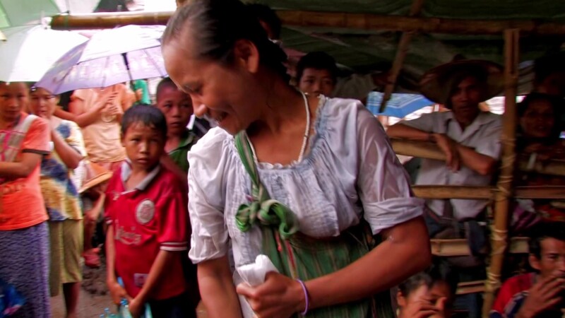 Hygiene Kit Distribution — People who have fled their homes in Myanmar because of violence, receive basic hygiene supplies from ADRA as they settle in to lif...