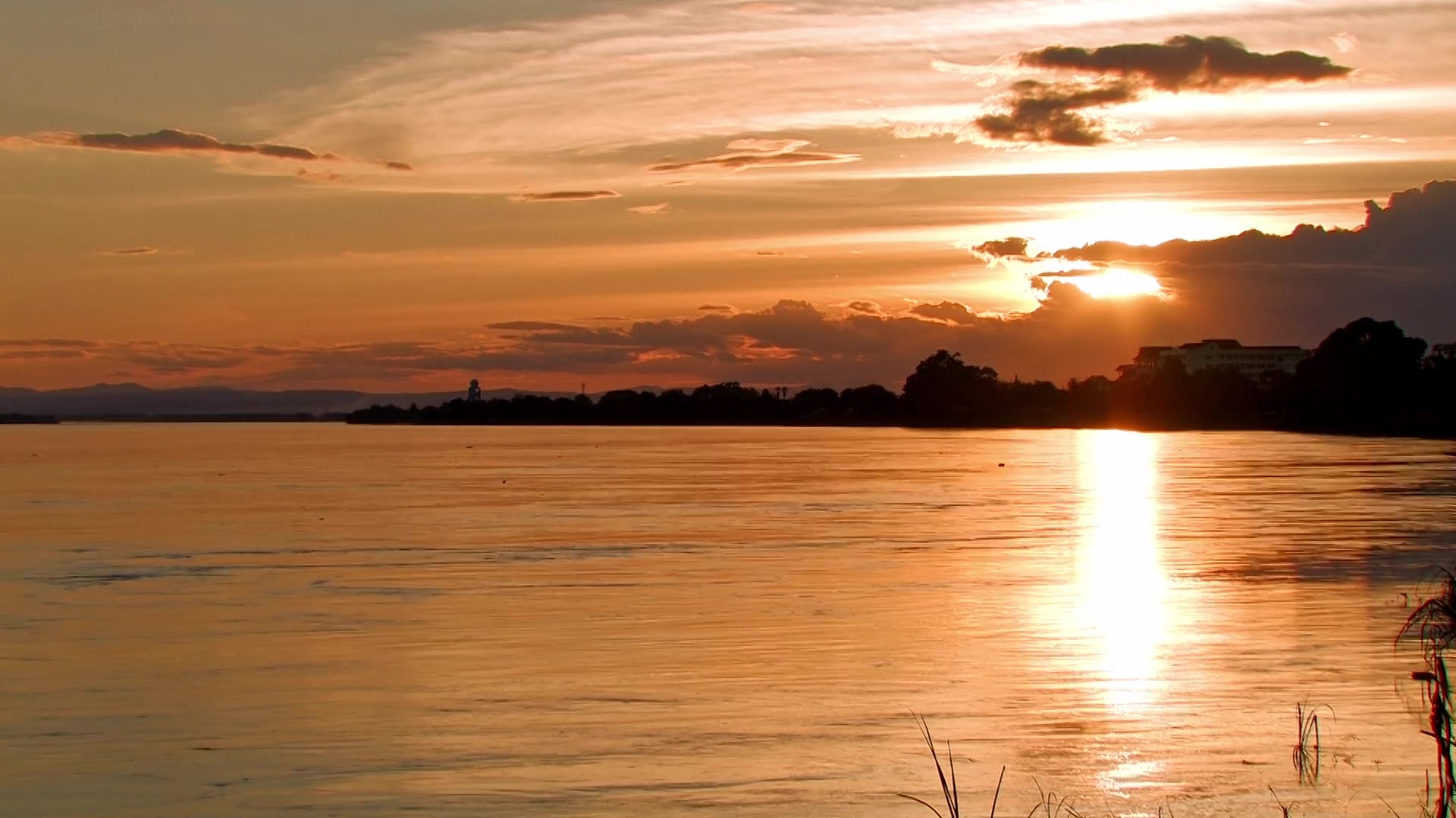 Sunset on the Mekong