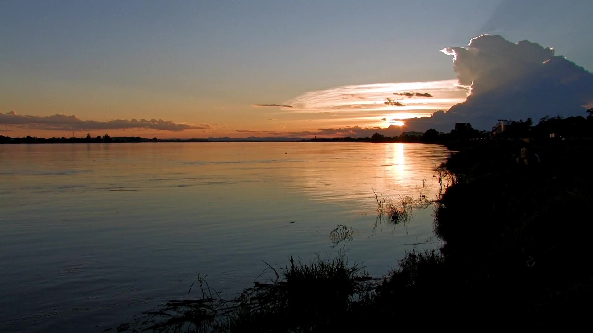 Sunset on the Mekong