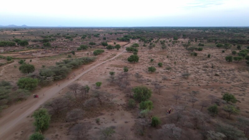 Drone Over Rural South Sudan — Kapoeta, Eastern Equatorial Guinea State, South Sudan, Africa, Rural