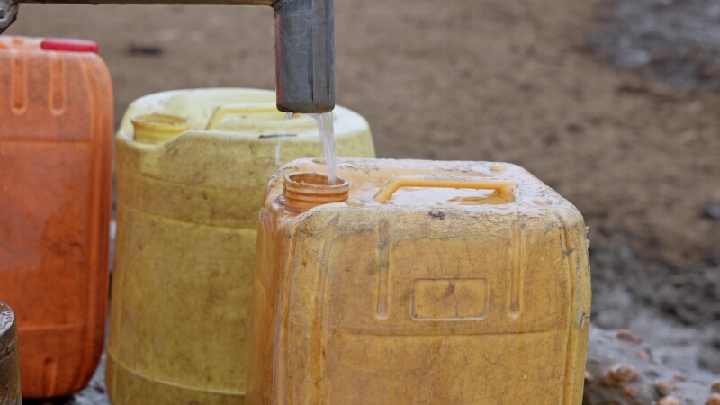 Collecting Water — Africa, South Sudan, Rural, Remote, Pastoralists